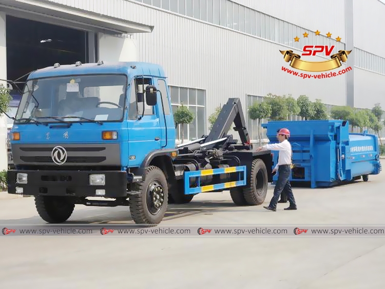8 CBM Hook Loader Compactor Truck Dongfeng 8 CBM Hook Loader Compactor Truck Dongfeng